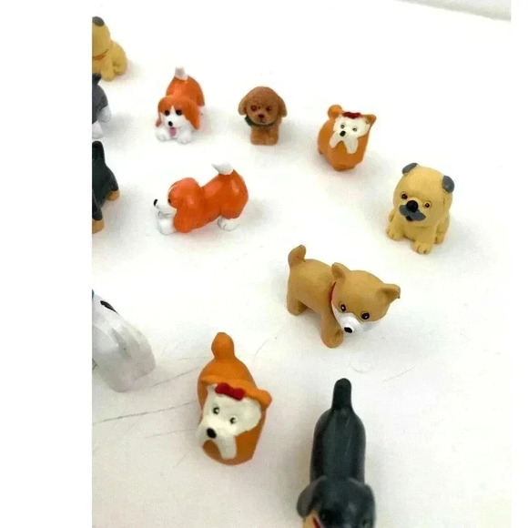 34 pc Tiny Dogs Miniature Figurines Crafts Various Breeds NEW Puppy Pet - Picture 10 of 12